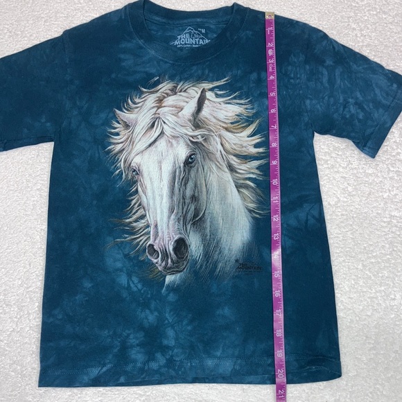 The mountain tie dye horse stallion shirt sleeve tee t-shirt medium - Picture 3 of 6